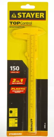 Штангенциркуль STAYER &quot;STANDARD&quot; пластмассовый, 150 мм 3440_z01 купить в Нягани