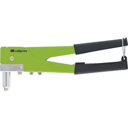 Заклепочник 270 мм переставной 0-90 градусов заклепки 2,4-3,2-4,0-4,8 мм СИБРТЕХ 40543 купить в Нягани