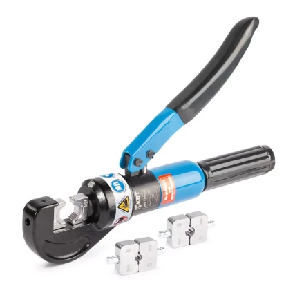 Пресс гидравлический ручной КВТ ПГР-70ТР для опрессовки наконечников до 70 мм и тросов  до 4 мм (91808) купить в Нягани