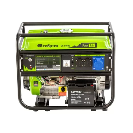 Генератор бензиновый Сибртех БС-8000Э 94549 купить в Нягани