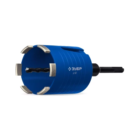 ЗУБР АСК d 68 мм (М16, рабочая глубина 75 мм, лазерная сварка), алмазная сегментная коронка для подрозетников, Профессионал (29875-68) купить в Нягани