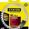 Пильный диск "Laminate line" для ламината, 185x30, 40T, STAYER 3684-185-30-40 купить в Нягани