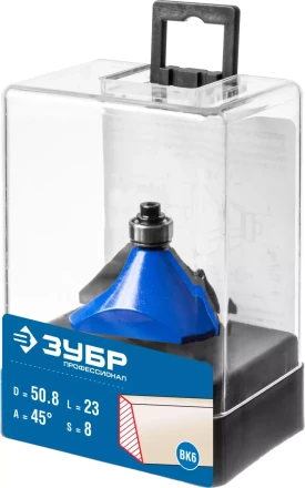 ЗУБР 50.8 x 27 мм, фреза кромочная калевочная (фасочная) №9, Профессионал (28711-50.8) купить в Нягани