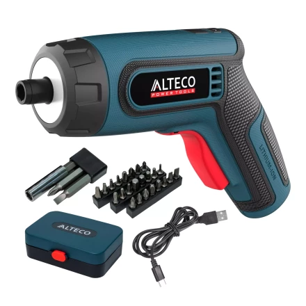 Аккумуляторная отвертка угловая ALTECO CSD 4V 67506 купить в Нягани