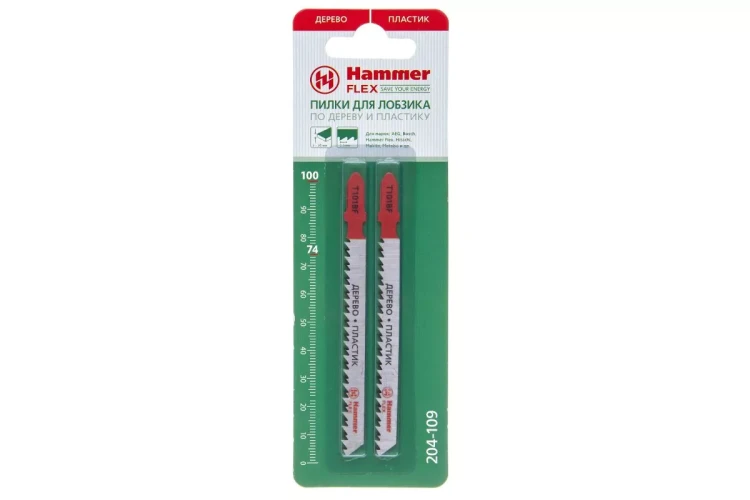 Пилки для лобзика HAMMER JG WD-PL T101BF (2pcs) купить в Нягани