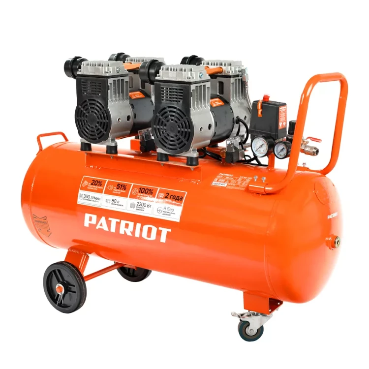 Компрессор поршневой безмасляный PATRIOT WO 80-360 купить в Нягани