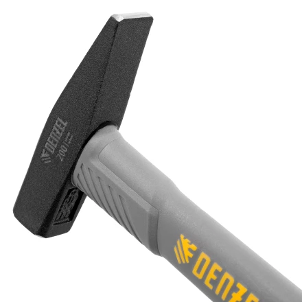 Молоток слесарный, 200 г Denzel, кованый, фибергласовая рукоятка c TPR покрытием 10482 купить в Нягани