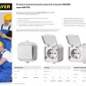 Розетка STAYER "MASTER" "MAXIMA" одноместная, с защитной крышкой, IP54, 10А, 220В 54305-W купить в Нягани