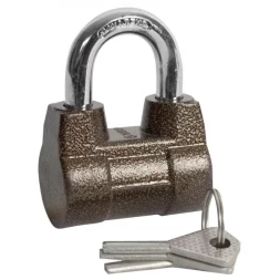 Замок навесной ЗУБР "МАСТЕР" облегченный, дисковый механизм секрета, ключ 7 PIN, дужка d-10мм, 60мм 3720-4_z01