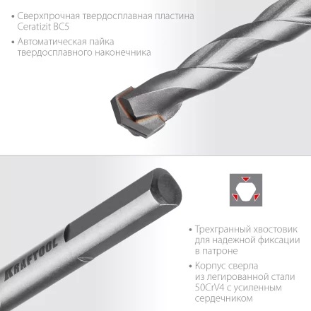 Cверла специальные по твёрдым материалам HARD 29177-160-12 купить в Нягани