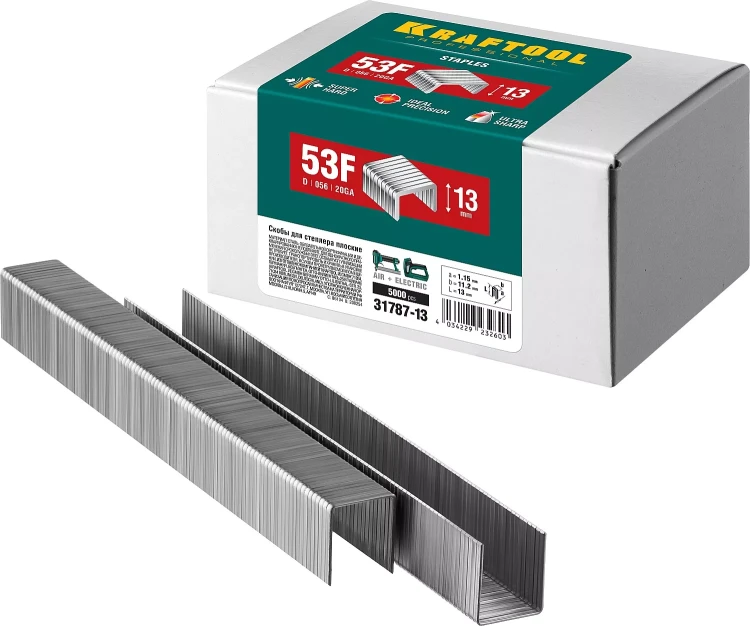 Скобы тип 20GA (53F / D / 056) 5000 шт 31787-13 купить в Нягани