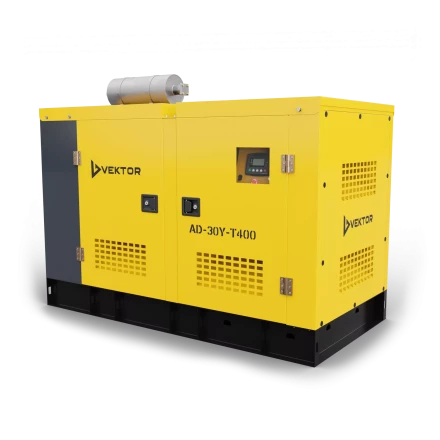 Дизельный генератор Vektor AD-30Y-T400 в шумозащитном кожухе с АВР купить в Нягани