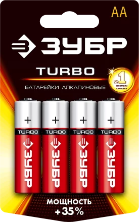 Батарейки TURBO алкалиновые AA 15В серия Без серии купить в Нягани