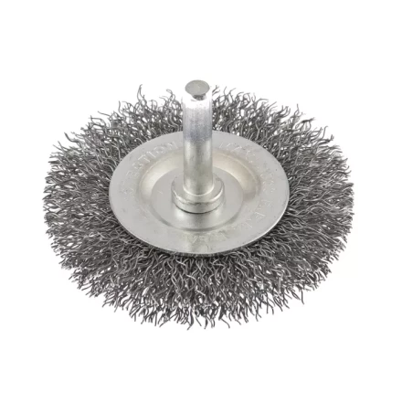 Щетка для дрели 60 мм плоская со шпилькой витая проволока  СИБРТЕХ 744467 купить в Нягани