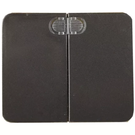 Выключатель СВЕТОЗАР &quot;ГАММА&quot; с подсветкой, двухклавишный, без вставки и рамки, цвет темно-серый металлик, 10A/~250B SV-54135-DM купить в Нягани