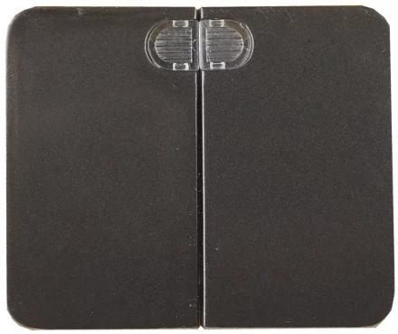 Выключатель СВЕТОЗАР &quot;ГАММА&quot; с подсветкой, двухклавишный, без вставки и рамки, цвет темно-серый металлик, 10A/~250B SV-54135-DM купить в Нягани