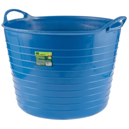 Ведро гибкое сверхпрочное,  28 л, синее, Россия, Сибртех 67523 купить в Нягани