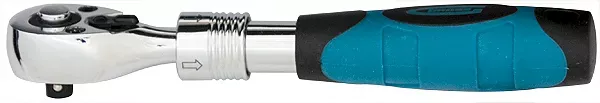 Ключ телескопический трещоточный 1/4" 150-200 мм CrV хромир. 2-х комп. рукоятка  Gross 14074 купить в Нягани