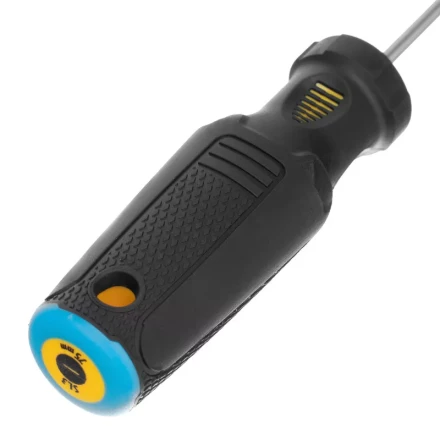 Отвертка SL3х75 мм, CrV, трехкомпонентная рукоятка Denzel 12188 купить в Нягани