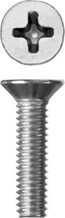 Винт ЗУБР &quot;МАСТЕР&quot; DIN 965, класс прочности 4.8, оцинкованный, M4x16мм, 5кг 303110-04-016 купить в Нягани