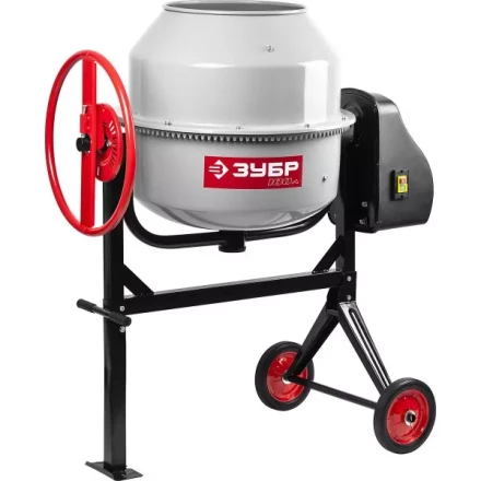 Бетоносмеситель ЗУБР, чугунный венец, 180л, 650Вт ЗБСЭ-180 купить в Нягани
