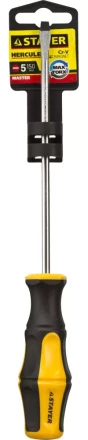 Отвертка STAYER &quot;MASTER&quot; &quot;HERCULES&quot;, Сr-V, противоскользящая рукоятка, SL5,0x150мм 25051-05-15_z02 купить в Нягани