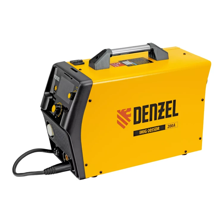 Аппарат инвертор. полуавтомат. cварки Denzel IMIG-205SDR, 200 А, ПВ 60%, катушка 5 кг купить в Нягани