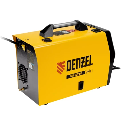 Аппарат инвертор. полуавтомат. cварки Denzel IMIG-205SDR, 200 А, ПВ 60%, катушка 5 кг купить в Нягани