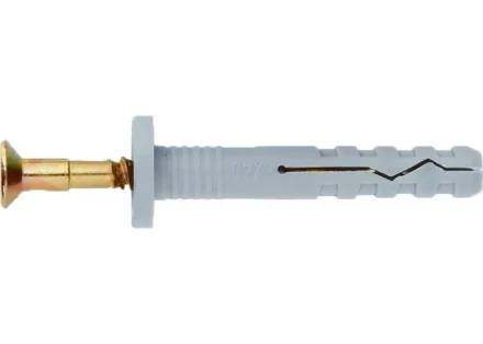 Дюбель-гвоздь полипропиленовый с цилиндрическим бортиком 8х140 мм 2 шт ШУРУПЬ 42178 купить в Нягани