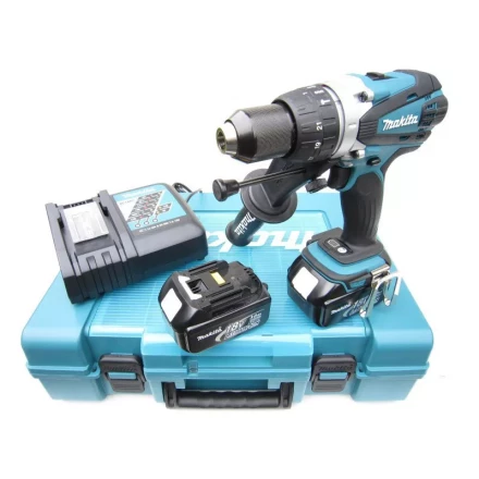 Аккумуляторная ударная дрель-шуруповерт Makita DHP458RFE купить в Нягани