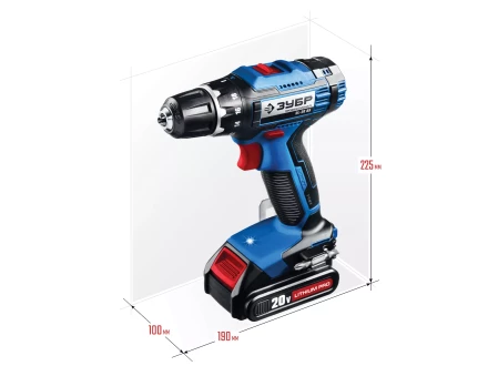 Дрель-шуруповерт 2 АКБ DL-20 A5 серия ПРОФЕССИОНАЛ купить в Нягани