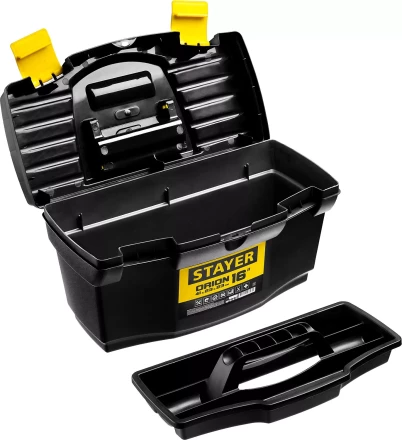 Ящик для инструмента &quot;ORION-16&quot; пластиковый, STAYER 38110-16_z03 купить в Нягани