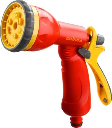 Распылитель GRINDA поливочный пластиковый, тип пистолетный, 8 позиционный 8-427370_z02 купить в Нягани