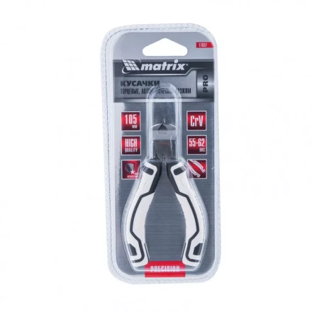 Кусачки торцевые Mini 105 мм авторазжим Pro Matrix 17837 купить в Нягани