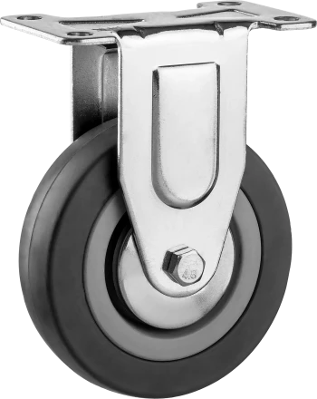 Колеса неповоротные из литой резины с полипропиленовым диском серия МАСТЕР купить в Нягани