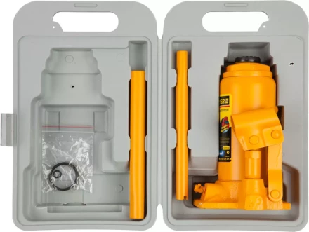 Домкрат STAYER &quot;PROFI&quot; гидравлический бутылочный, в кейсе, 8т, 200-385мм 43160-8-K купить в Нягани