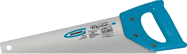 Ножовка для работы с ламинатом "PIRANHA",360 мм,15-16 TPI,зуб-2D,каленый зуб,пласт.рук-ка GROSS 24121 купить в Нягани