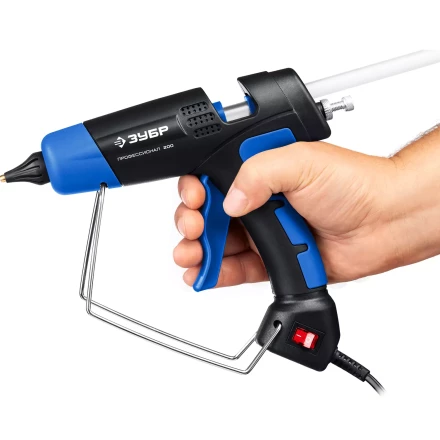 ЗУБР 200, d 11 мм, 20 г/мин, электрический термоклеевой пистолет, Профессионал (06852-11) купить в Нягани