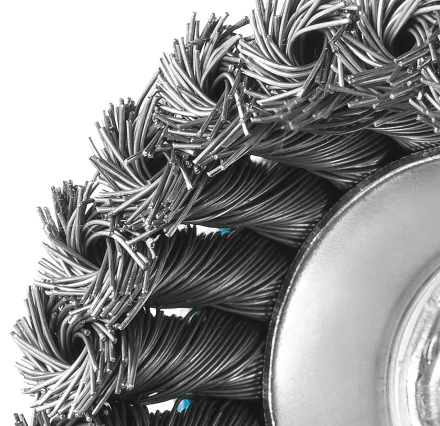 ЗУБР &quot;ПРОФЕССИОНАЛ&quot;. Щетка чашечная для УШМ, плетеные пучки стальной проволоки 0,5мм, 65ммхМ14 35275-065_z02 купить в Нягани