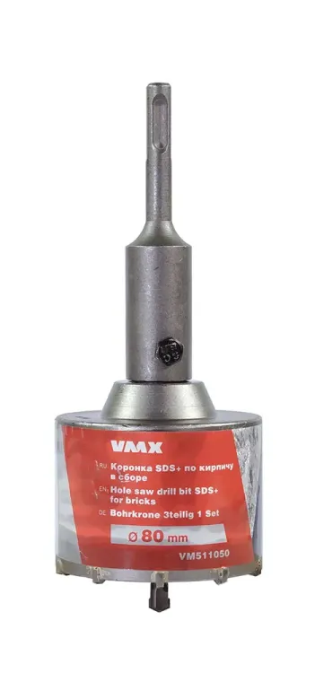Коронка SDS+ ф80 мм по кирпичу в сборе VMX 511050 купить в Нягани
