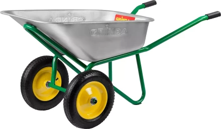 Тачка GRINDA строительная двухколесная, 110 литров 422394 купить в Нягани