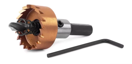 HSS-TiN коронка MESSER  26мм с центр. сверлом и толкающей пружиной для  лист. материала  до 2 мм ц/х купить в Нягани