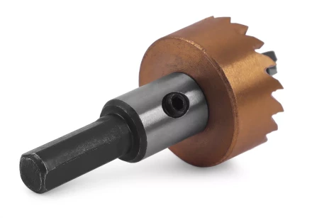 HSS-TiN коронка MESSER  26мм с центр. сверлом и толкающей пружиной для  лист. материала  до 2 мм ц/х купить в Нягани