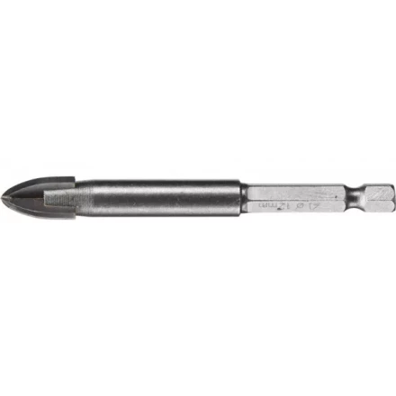 Сверло по кафелю, керамике, стеклу, с четырьмя режущими лезвиями, шестигранный хвостовик, 12 мм, STAYER &quot;PROFESSIONAL&quot; 2985-12 2985-12_z01 купить в Нягани