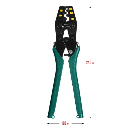 Пресс-клещи PKF-16 усиленные, для неизолированных медных наконечников и гильз 45466 купить в Нягани