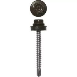 Саморезы ЗУБР окраш., RAL 8028 земел.-коричн., для крепл. кров. матер. к дерев. обреш., 4.8x38мм, 300шт 4-300315-48-038-8028