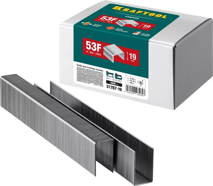 Скобы тип 20GA (53F / D / 056) 5000 шт 31787-19 купить в Нягани