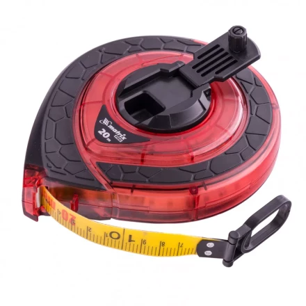 Рулетка геодезическая 20 м х 15 мм закрытый корпус фибергласовая лента двусторонняя шкала Pro Matrix 31270 купить в Нягани