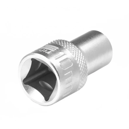 Головка торцевая 10 мм двенадцатигранная CrV под квадрат 1/2 хромированная Stels 13651 купить в Нягани