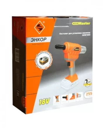 Пистолет для установки заклепок аккумуляторный АКМ1855 49255 купить в Нягани
